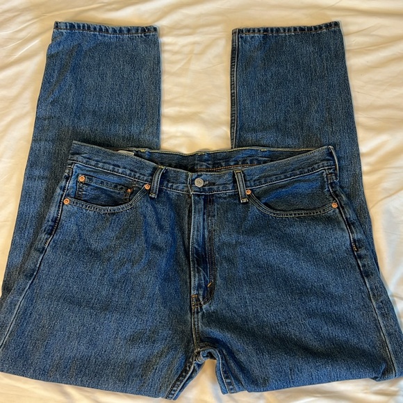 Levi’s 505 Rigid Denim Men’s Blue Jeans 38 x 31 - Picture 5 of 10